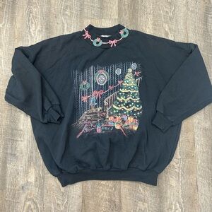 Vintage Christmas crewneck sweater
